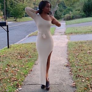 One shoulder dress
